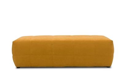 DOMO. collection Brandon - Taburete (150 x 60 x 40 cm), Color Amarillo