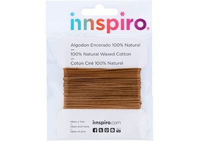 Cotton cord waxed fine peach 2 mm. 5 m.