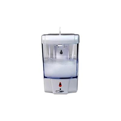 Dispensador automático de jabón para Pared, Fabricado en plástico, Sensor de Movimiento, Ideal para higiene en baños y cocinas.
