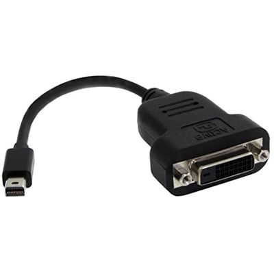 StarTech.com Adaptador Mini DisplayPort a DVI - Conversor Activo Mini DisplayPort a DVI-D - Vídeo 1080p - Dongle Convertidor Monoenlace mDP o Thunderbolt 1/2 Mac/PC a Monitor DVI (MDP2DVIS)