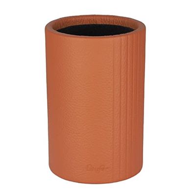 Läufer 39079 La Linea koker, natuurlijk generfd rundleer, terracotta, handgemaakt van echt leer in Duitsland, pennenkoker van leer