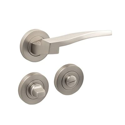 Oro & Oro Ergonomic Coppia di maniglie Imbottitura WC nichel opaco