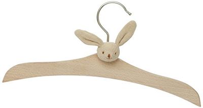 Trousselier Petit Bois colgador para la ropa de niño con cabeza de conejo marrón miel