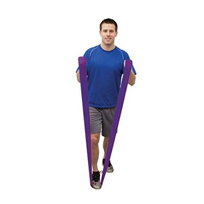 Val-u-Band®, 2 x trainingsband/gymnastiekband, lengte 45 m, set van 5 (zeer licht - zwaar) + houder