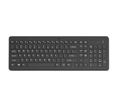 HP 220 Tastiera Wireless, Connesione Multi-dispositivo, Qwerty, Layout Italiano, Emoji, Autonomia fino a 16 mesi, Compatibile con Windows 10 e 11, Nera