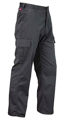 Lee Cooper LCPNT205 Pantaloni Cargo classici da lavoro multitasche per uso intensivo e di facile manutenzione da uomo, Grigio, 30W / 31L