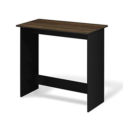 Furinno Simplistisch computerbureau, bureau, bureau, Columbia walnoot/zwart, 80 (B) x 75,7 (H) x 39,4 (D) cm