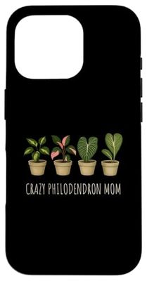 Philodendron Plant - Crazy Philodendron MOM Case for iPhone 16 Pro