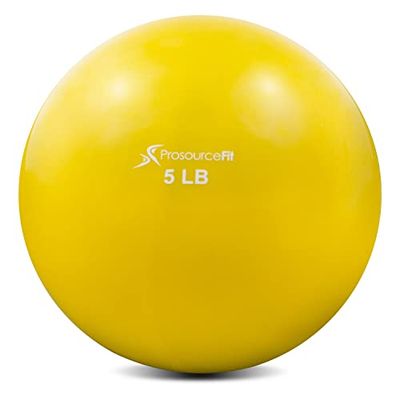 ProsourceFit Gewogen Toning Oefenballen voor Pilates, Yoga, Krachttraining en Fysiotherapie, 0,9 kg tot 3,6 kg, kleurgecodeerd
