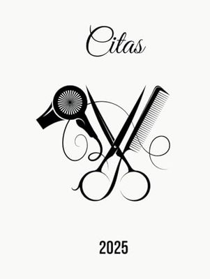 Libro de Citas 2025: Agenda para peluquería y estilistas, día por página con fechas y horas, 4 Empleados (Intervalo de 30 Minutos) | 12 meses,de 7:00 a 22:30 y Calendario de Mes Corriente A4