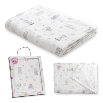 Interbaby Couverture pour Nouveau-né | Motif Koala Extra Douce, Confortable et Chaude | Couverture pour bébé Mois 80 x 110 cm, Unisexe, pour berceaux, landaus, couffins