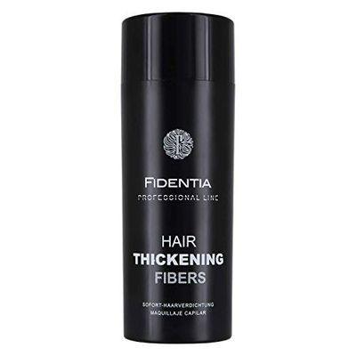 Additive and Color Stuffed Brand Fidentia Model Hair Thickening Fibers Light Brown