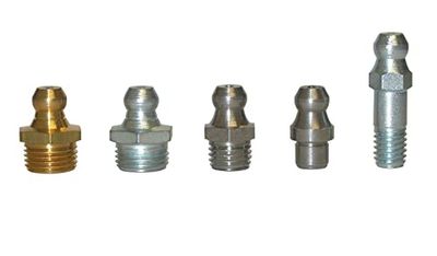 Recht hydraulische vetter type H1 DIN 71412, druksterkte, standaardaansluiting, ideaal voor industriële smering en machineonderhoud.