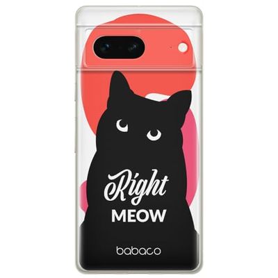 Babaco ERT GROUP mobile phone case for Google PIXEL 7 original and officially Licensed pattern Cats 004 optimally adapted to the shape of the mobile phone, case made of TPU