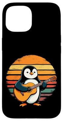 Penguin Playing Guitar Case for iPhone 15