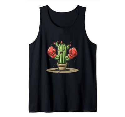 Disfraz de planta de cactus para guantes de boxeo y fanáticos del deporte Camiseta sin Mangas