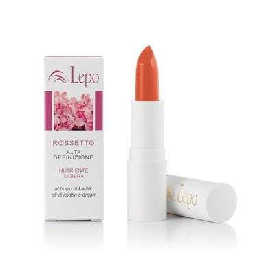 LEPO | Rossetto Alta Definizione N. 70 Arricchito con Burro di Karité, Olio di Jojoba e Olio di Argan, Labbra Idratate e Definite