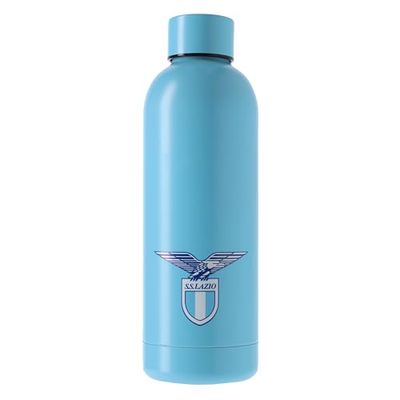 Only4fan S.r.l. SS Lazio officiell produkt, himmelsblå dubbelvägg termisk vattenflaska