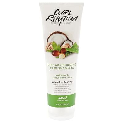Curl Rhythm Deep Moisturizing Curl Shampoo - Curly Hair Shampoo for Hydration - With Shea Butter and Coconut - Silicone and Sulfate Free - 295 ml