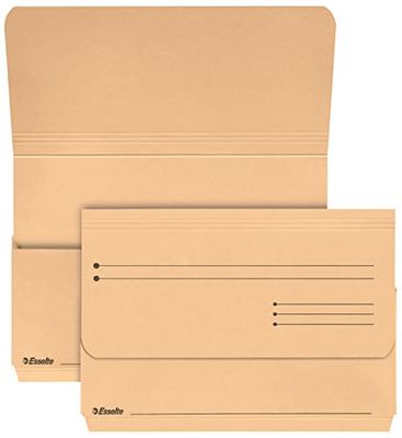 Esselte Porte-documents A4+, paquet de 1, capacité de 200 feuilles, fichiers extensibles, dossiers respectueux de l'environnement fabriqués avec des cartes 100% recyclées, 100% recyclables