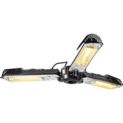 TROTEC Promiennik podczerwieni IR 2005 SC – moc grzewcza 700 W / 1300 W / 2000 W – 3-łopatkowy promiennik podczerwieni na taras