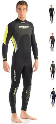 Cressi Morea Man Monopiece Wetsuit - 3 mm - All-In-One Wetsuit Premium Neoprene High Stretch for Man