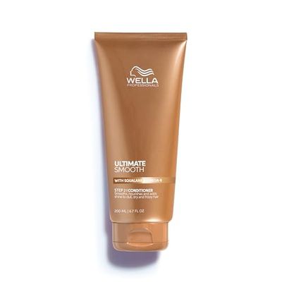 Wella Professionals Ultimate Smooth Conditioner - Conditioning Hair Treatment With Squalane & Omega 9 - For Dry, Dull & Frizzy Hair (200ml)