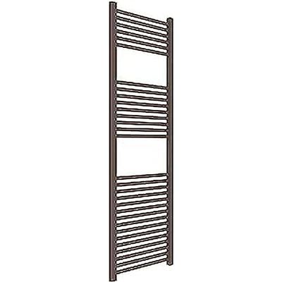 Heated towel rail colored burnt brown matt (500x1500 wheelbase 450 mm)