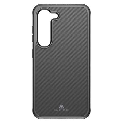 Black Rock - Funda de Carbono Resistente Funda de Carbono Real Compatible con Samsung Galaxy S23 5G I Funda de Carbono para teléfono móvil, Funda de Fibra, Carbono (Negro)