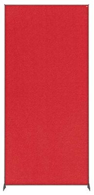 Nobo Divisorio in Feltro per il Distanziamento Sociale, Altezza 1.8 m, Barriera Protettiva Autoportante, Impression Pro, 800 x 1800 mm, Rosso, 1915528