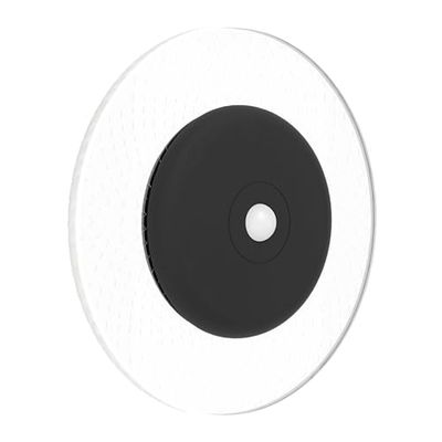 EGLO Lampada da parete a LED per interni, a batteria, dimmerabile, con telecomando, senza fili, con sensore di movimento, nero e trasparente, bianco caldo, RGB, Ø 11,5 cm