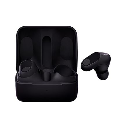 Sony INZONE Buds — prawdziwie bezprzewodowe słuchawki douszne do gier, dźwięk przestrzenny 360°, wygodne dopasowanie, aktywna redukcja szumów, mikrofon AI, bateria 24 godziny, dla PC i PS5 — czarne