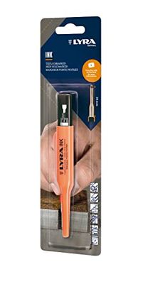 LYRA Ink 4488003 Deep Hole Marker Black for All Surfaces (Wood, Metal, etc.) Lead Shaft 35 mm Long