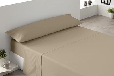 Degrees home Collection Hoeslaken, 135 x 190 cm, set bedlaken 135 x 190 cm, hoeslaken, hoeslaken en kussensloop, polyester, geborstelde microvezel, voor bedden van 135 cm breed