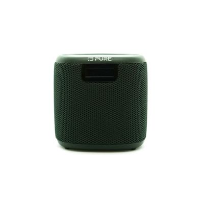 Pure Woodland Mini Altoparlante da esterno con Bluetooth e radio DAB+/FM (impermeabile IP67, portatile, batteria da 14h - perfetto per giardino e campeggio) Verde