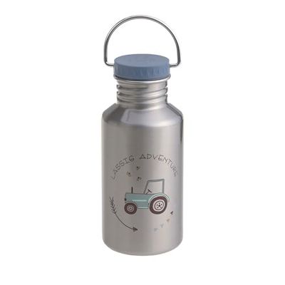 Lässig 1210026496 Kids RVS Fles met sportdeksel 500 ml Adventure Tractor
