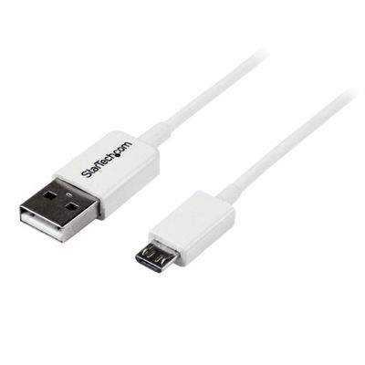 StarTech.com 2 m witte micro USB-kabel - A naar micro B