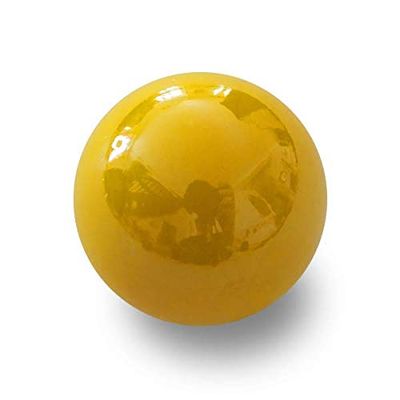 mesbilles - 5 Mini-Calot Billes Jaune Glossy - Bille en Verre 20 mm