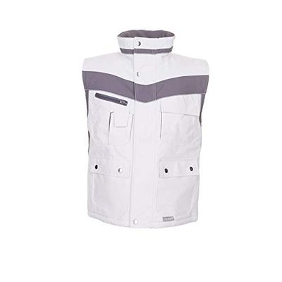 Planam 2583052 Tamaño Grande "Plaline – Chaleco Invierno Pure Color Blanco Zinc