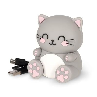 Legami - Enceinte sans Fil avec Support, Le Son de l'amour, thème Kitty, Rechargeable, câble USB Inclus, utilisable comme Support de téléphone Portable, 6 x 8 x 5 cm