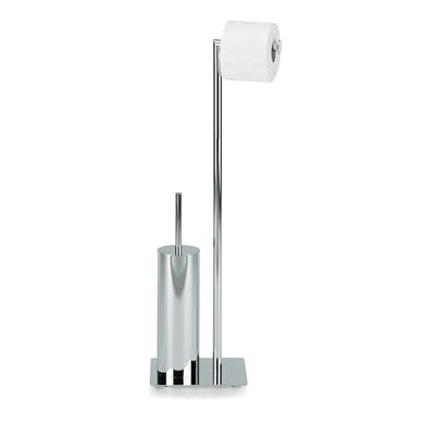 Kela 22490 set WC support papier toilette + brosse, métal chromé brillant, 'Style', Argent