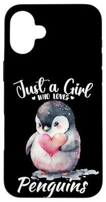 Design a forma di pinguino per ragazze e bambini che amano i pinguini Custodia per iPhone 16 Plus
