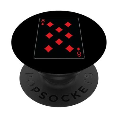 Naipes de ocho diamantes PopSockets PopGrip Adhesivo