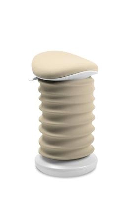 TOPSTAR Sitness 4D - Taburete dinámico con Certificado AGR, Color Blanco y Beige