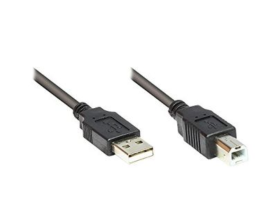 Good Connections 2510-1OFS aansluiting/printerkabel USB 2.0 stekker A op stekker B, 1 m zwart