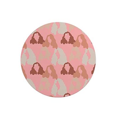 Questo Casa, Round Digital Printed Mouse Pad, Non-Slip Base, for Office and Home, Diameter:22cm