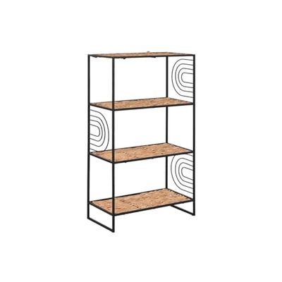 Home ESPRIT Zwart metalen vezelrek, 50 x 25 x 88 cm