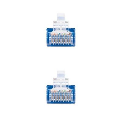 0,5 m lange Cat.5E UTP AWG24-netwerkkabel, blauw, ideaal voor snelle en efficiënte verbindingen in computernetwerken en apparaten.