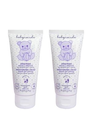 Babycoccole KIT 2 ODRA DELIKOWANY KREM ŚRODKOWISKO dla niemowląt i dzieci. Nawilżający czystymi i naturalnymi składnikami pochodzenia roślinnego. Testowane dermatologicznie dla delikatnej wrażliwej