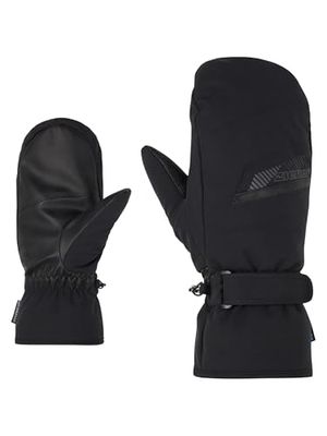 Ziener GORDANO - Guanti da sci da uomo, impermeabili, traspiranti, senza PFC, nero/grafite, 8